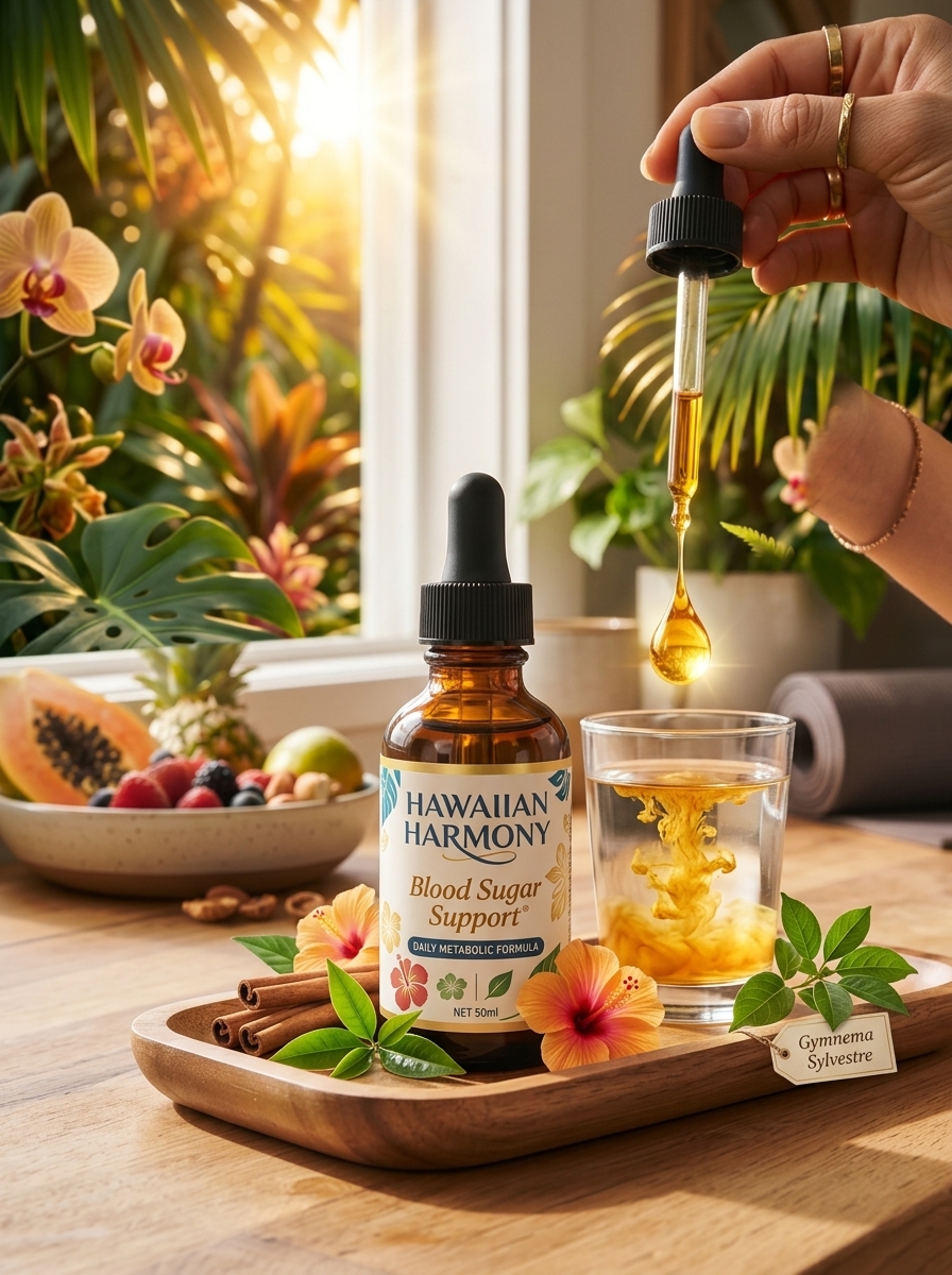 Hawaiian Harmony drops benefits and simple once-daily liquid routine